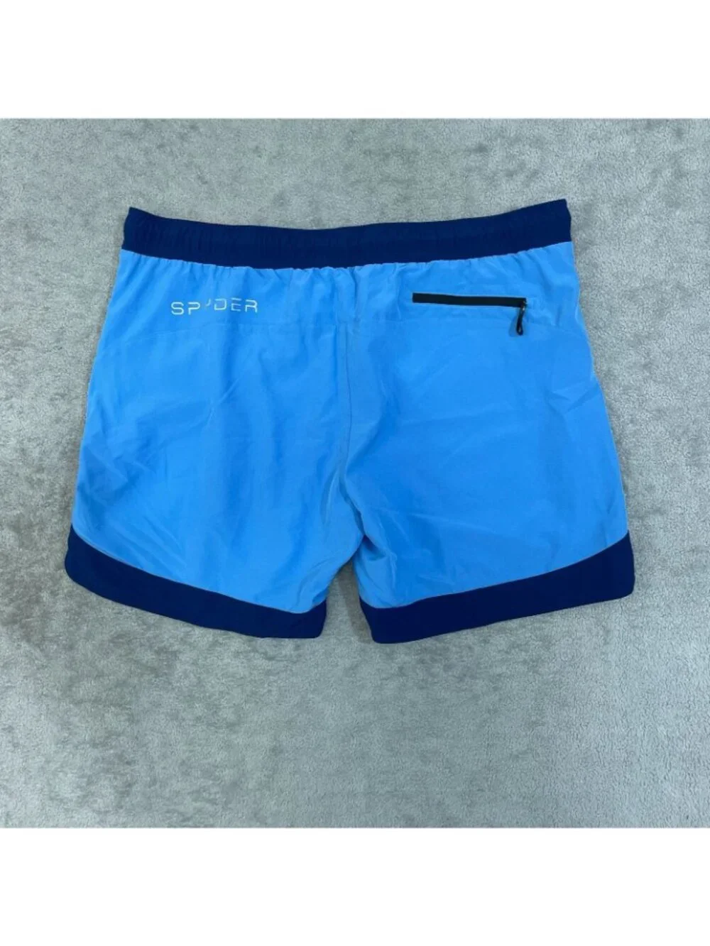 NWT Spyder Swim Men's XXL Blue Swim Shorts With UV Protection Quick Dry